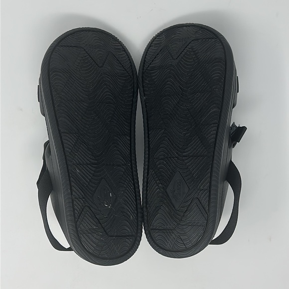 CHACO Black Chillos Sport Rubber Adjustable Strap Sandals Size 11 - Picture 9 of 10